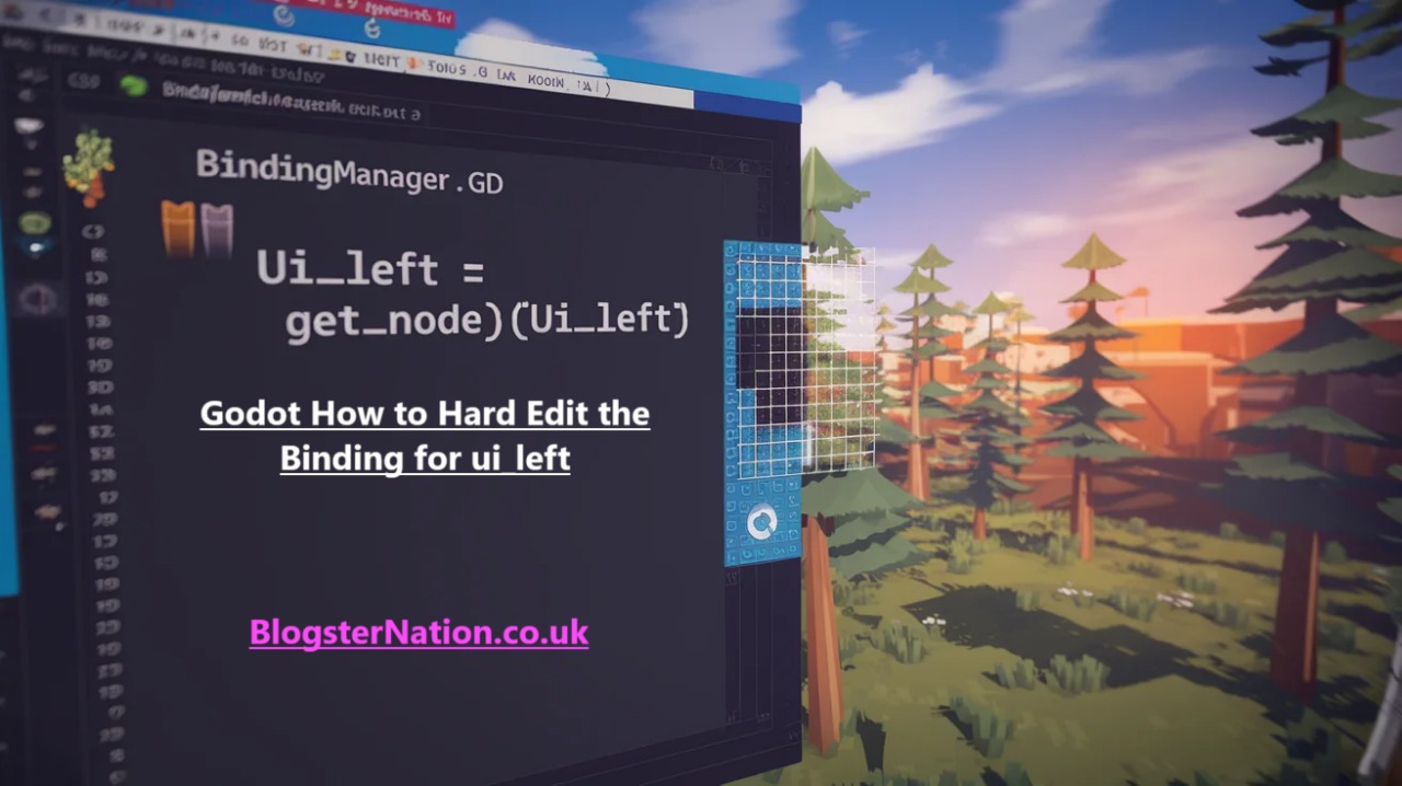 Godot How to Hard Edit the Binding for ui_left