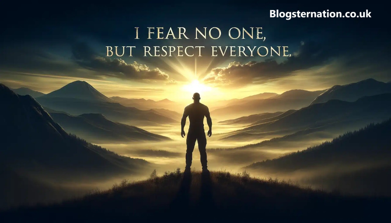 I Fear No One, But Respect Everyone. – Tymoff