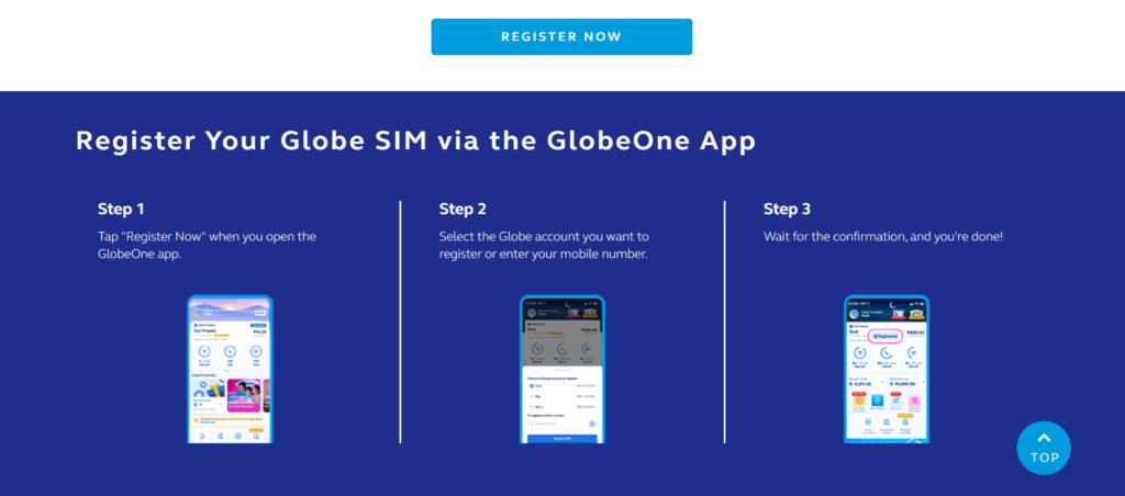 Globe SIM Registration