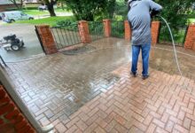 Driveway Pressure Washed